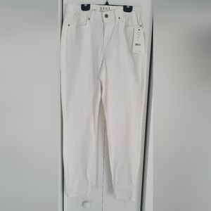 DKNY White High Rise Skinny Pants
